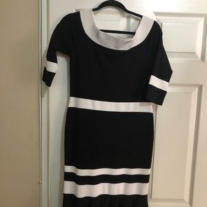 Jonathan Simkhai Black and white sweater dress